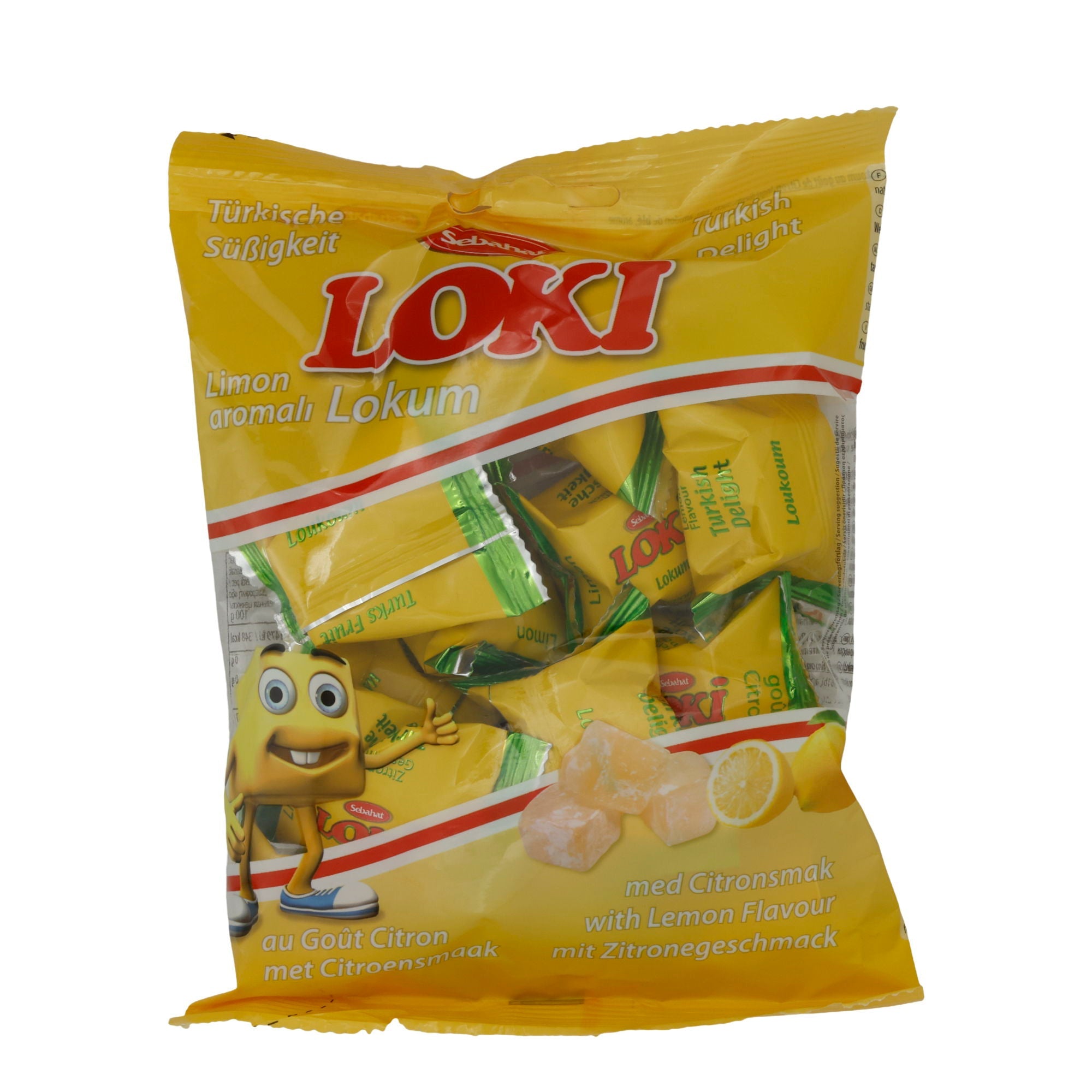 Lokum Sebahat Loki Limon Aromalı | Süßigkeit | Turkish Delight mit Zitronengeschmack | 200 g SEBAHAT